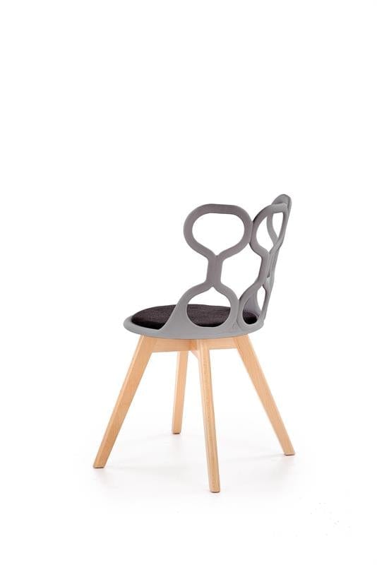 Sedia da pranzo in plastica Kai-308 Grigio (4)