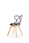 Sedia da pranzo in plastica Kai-308 Grigio (4)