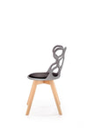 Sedia da pranzo in plastica Kai-308 Grigio (5)