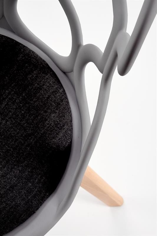 Sedia da pranzo in plastica Kai-308 Grigio (7)
