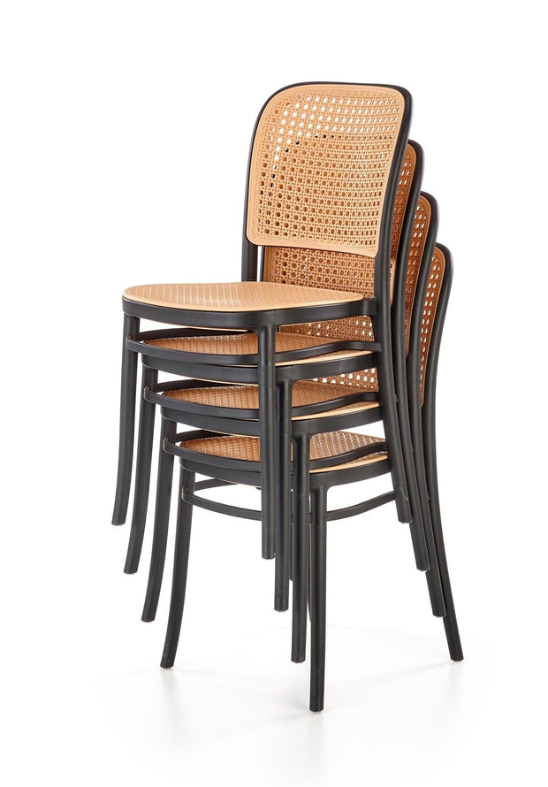 Sedia da pranzo in plastica Kai-483 Naturale (9)