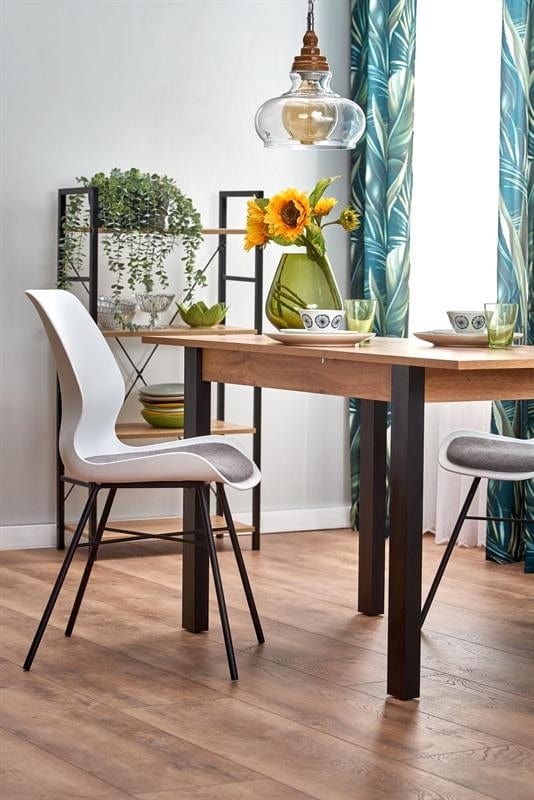 Sedia da pranzo in plastica Kai-488 Bianco (4)