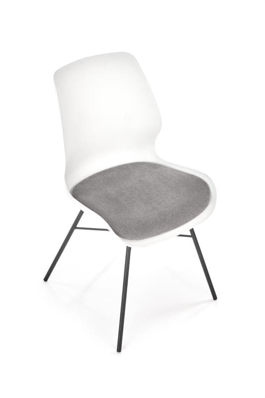 Sedia da pranzo in plastica Kai-488 Bianco (6)