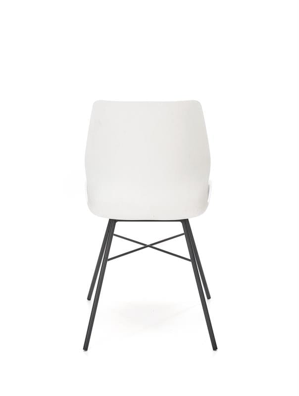 Sedia da pranzo in plastica Kai-488 Bianco (8)