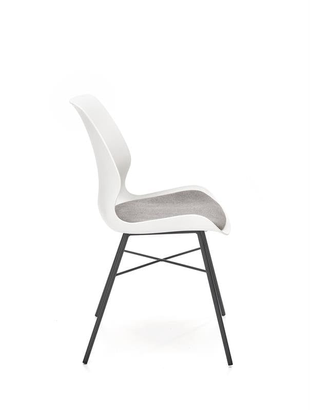 Sedia da pranzo in plastica Kai-488 Bianco (9)