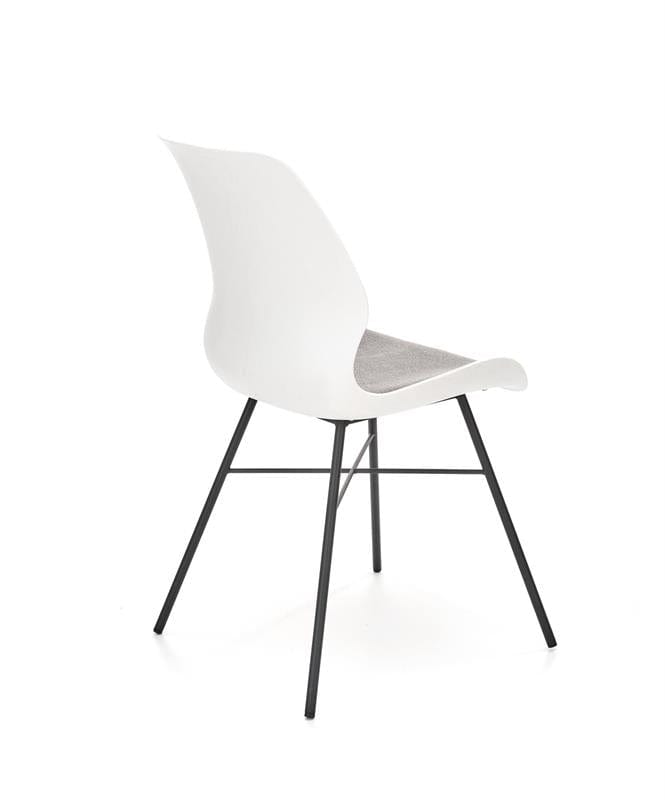 Sedia da pranzo in plastica Kai-488 Bianco (10)