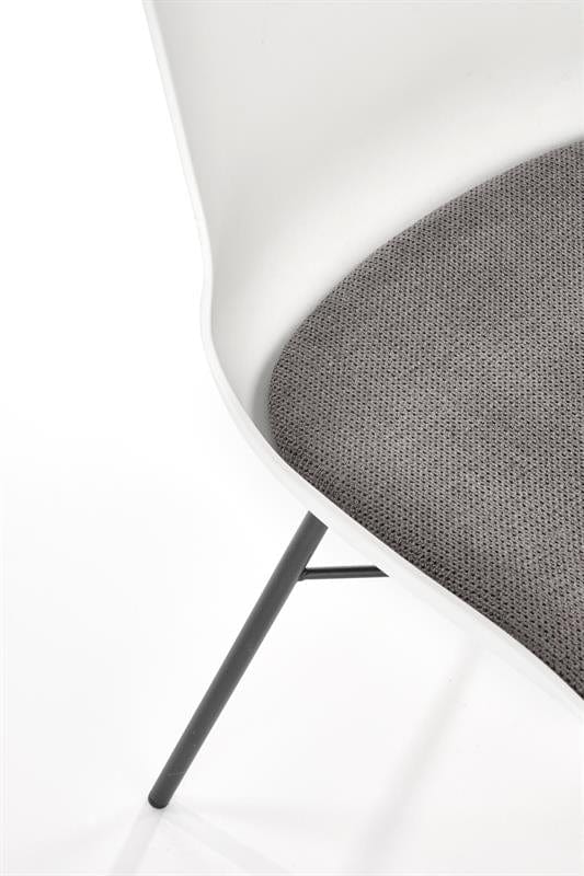 Sedia da pranzo in plastica Kai-488 Bianco (13)
