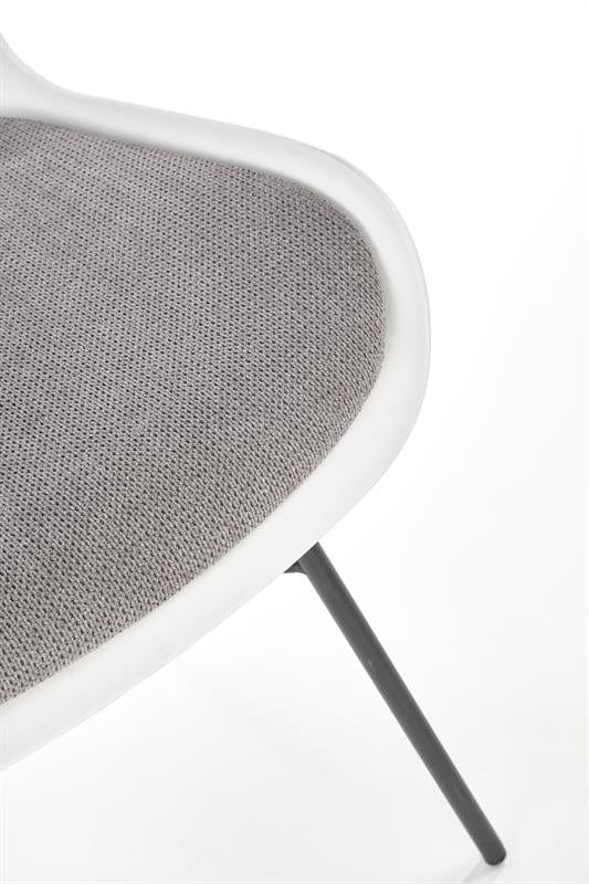 Sedia da pranzo in plastica Kai-488 Bianco (14)
