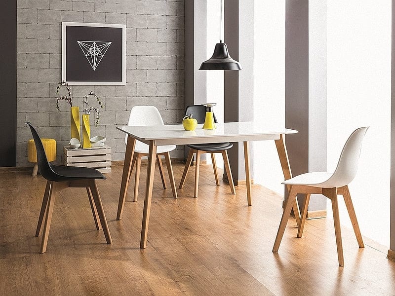 Sedia da pranzo in plastica Morrice Bianco (1)