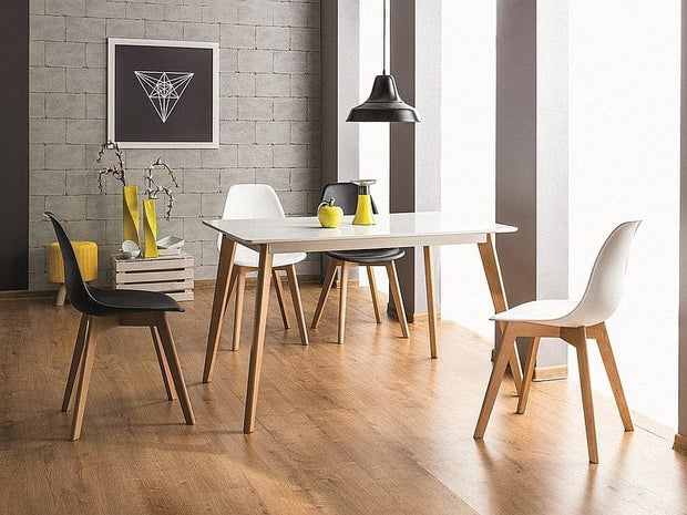 Sedia da pranzo in plastica Morrice Bianco (1)