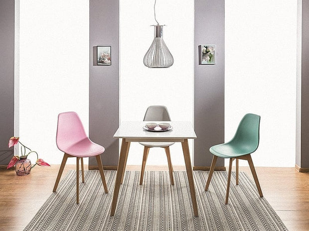Sedia da pranzo in plastica Morrice Grigio (1)
