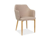 Sedia da pranzo in tessuto Astrelo Beige