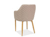 Sedia da pranzo in tessuto Astrelo Beige (1)
