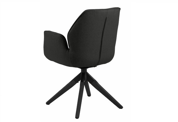 Sedia da pranzo in tessuto Aura Grigio (1)
