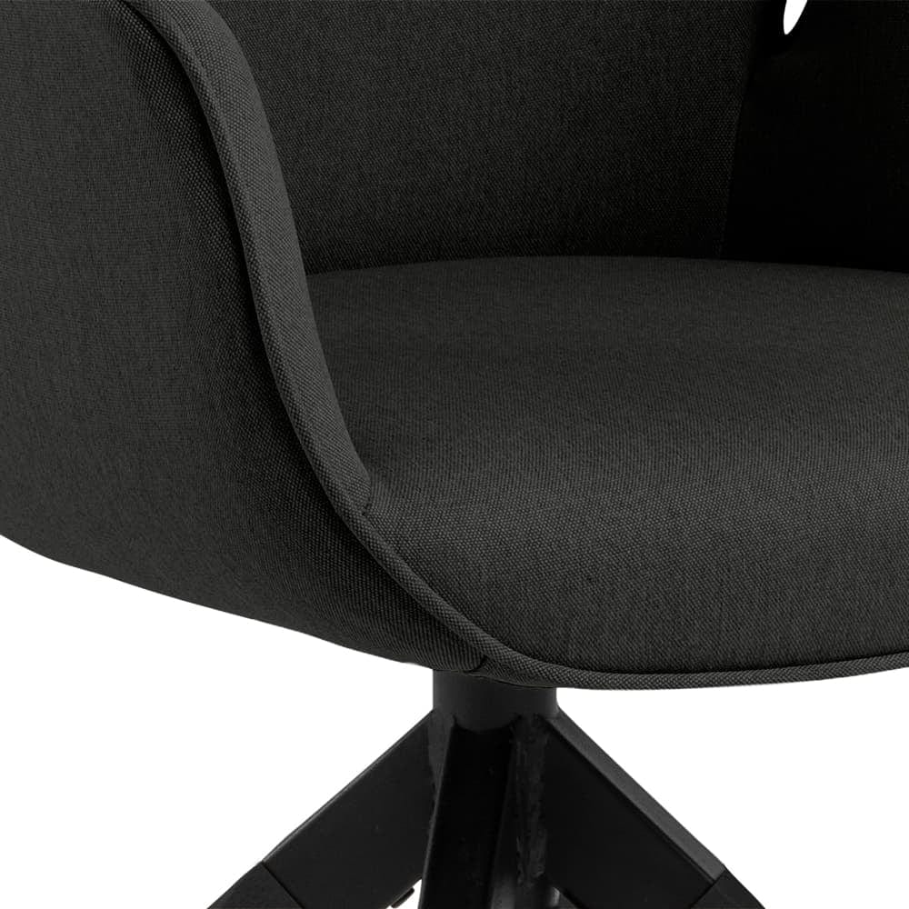 Sedia da pranzo in tessuto Aura Grigio (7)