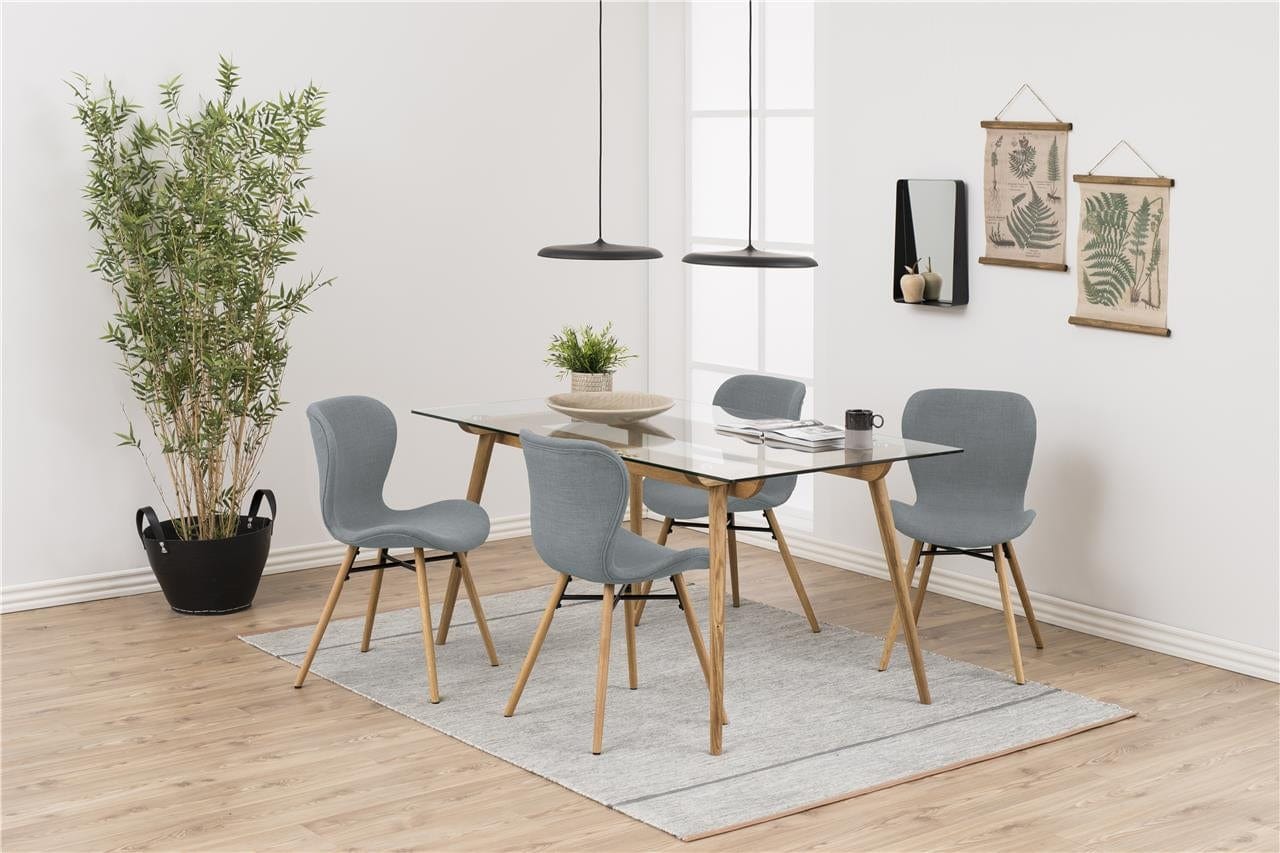 Sedia da pranzo in tessuto Batilda A-1 Grigio (1)