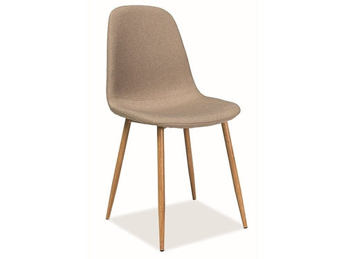 Sedia da pranzo in tessuto Franky Beige