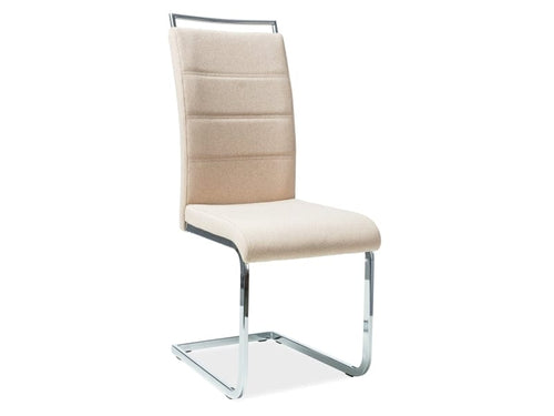 Sedia da pranzo in tessuto Han-441 Beige