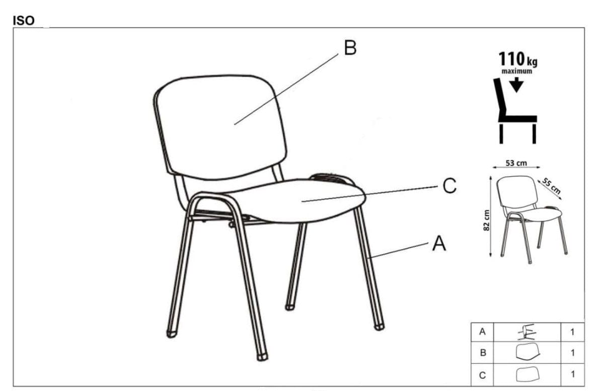 Sedia da pranzo in tessuto Isidor Beige (2)