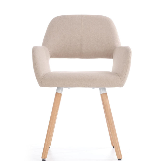 Sedia da pranzo in tessuto Kai-283 Beige (2)