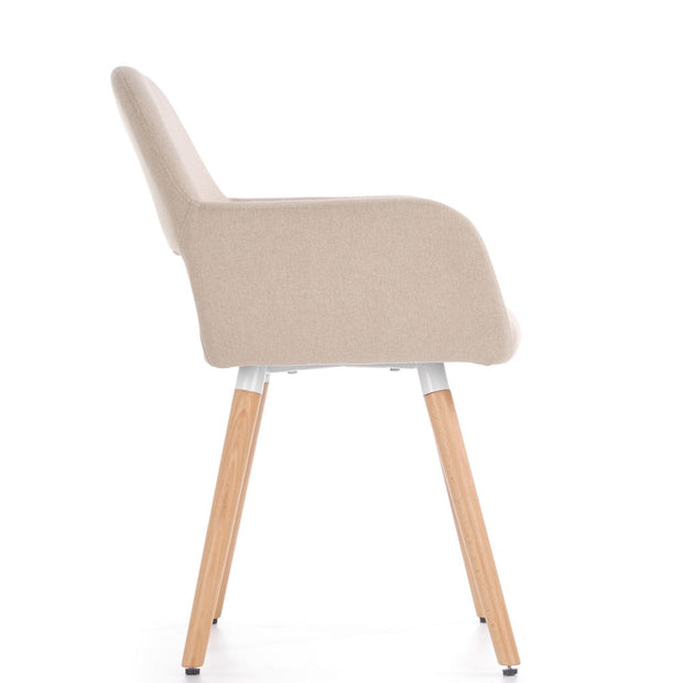 Sedia da pranzo in tessuto Kai-283 Beige (4)