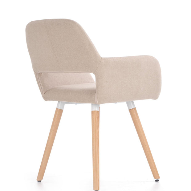 Sedia da pranzo in tessuto Kai-283 Beige (5)
