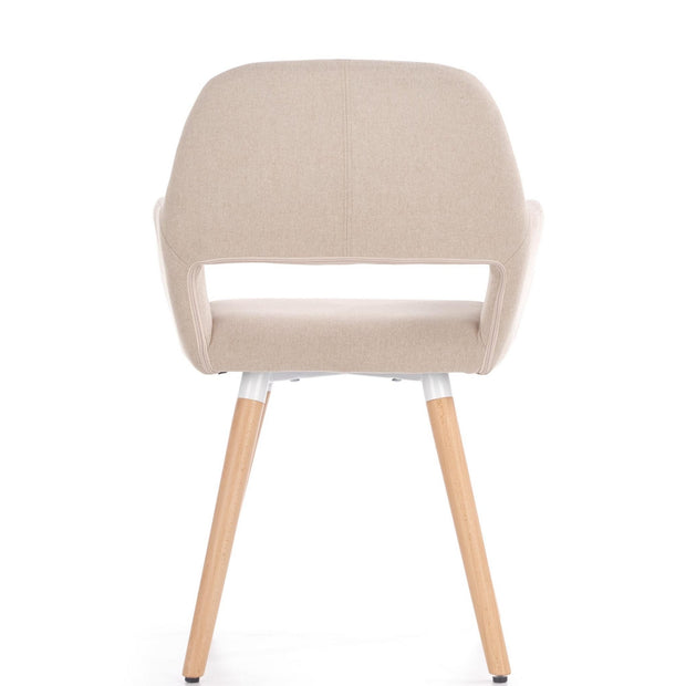 Sedia da pranzo in tessuto Kai-283 Beige (6)
