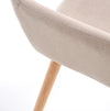 Sedia da pranzo in tessuto Kai-283 Beige (7)