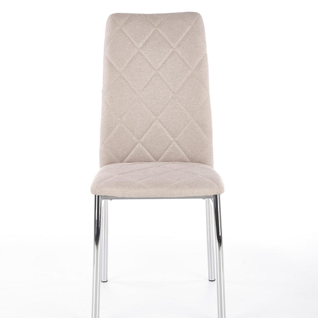 Sedia da pranzo in tessuto Kai-309 Beige (1)