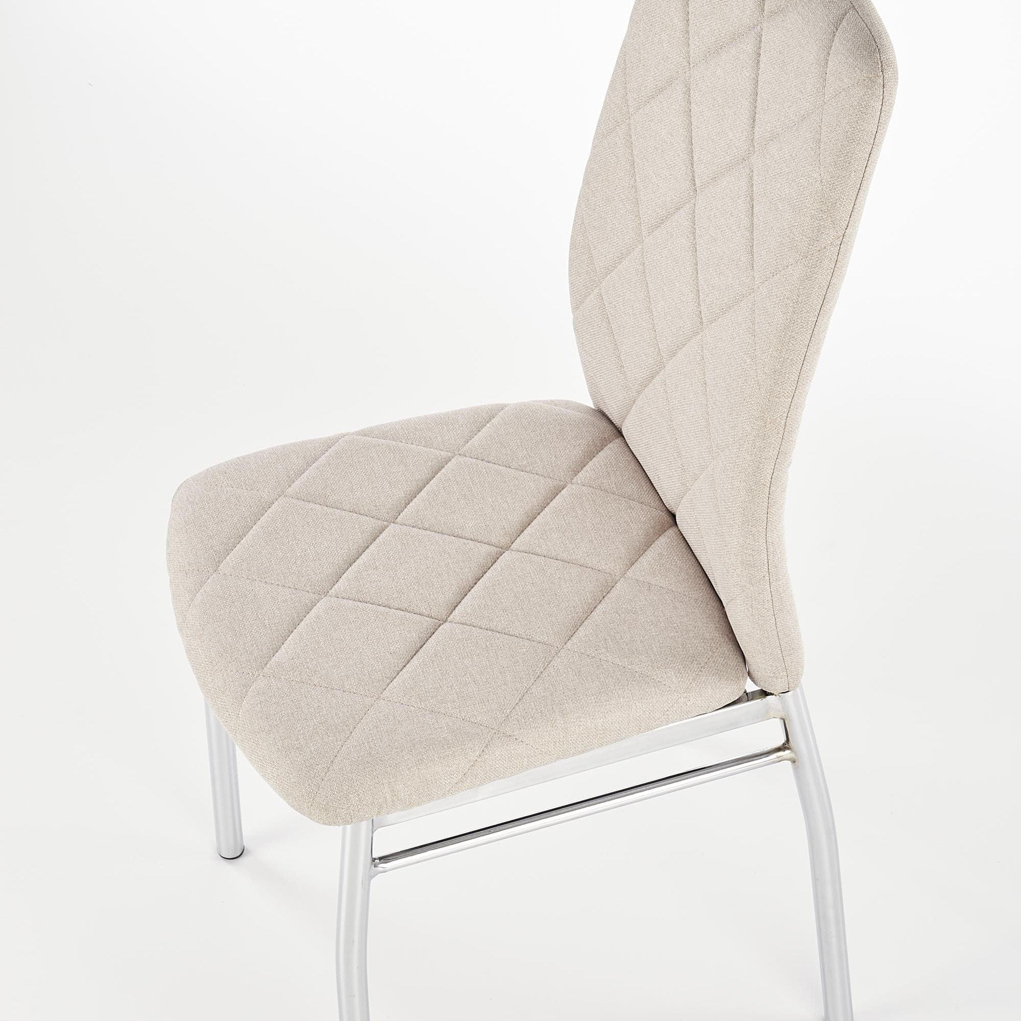 Sedia da pranzo in tessuto Kai-309 Beige (5)