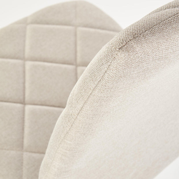 Sedia da pranzo in tessuto Kai-309 Beige (7)