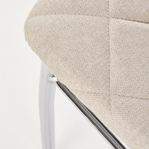 Sedia da pranzo in tessuto Kai-309 Beige (9)