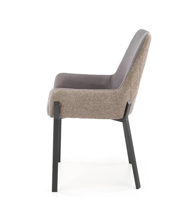 Sedia da pranzo in tessuto Kai-439 Beige (5)