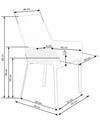 Sedia da pranzo in tessuto Kai-439 Beige (8)