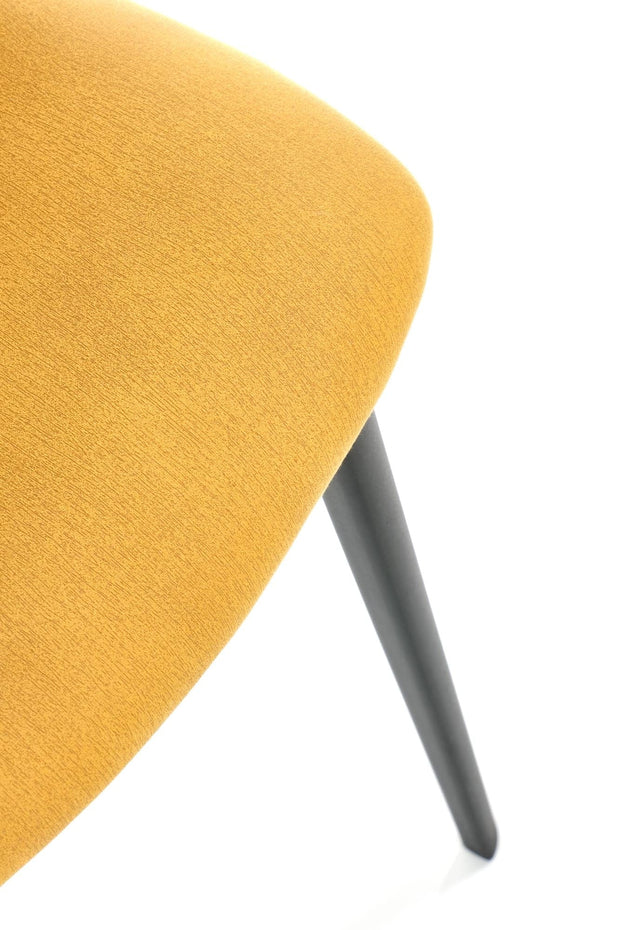 Sedia da pranzo in tessuto Kai-470 Giallo (9)