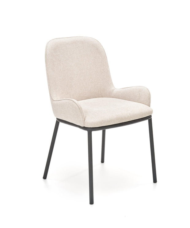 Sedia da pranzo in tessuto Kai-481 Beige
