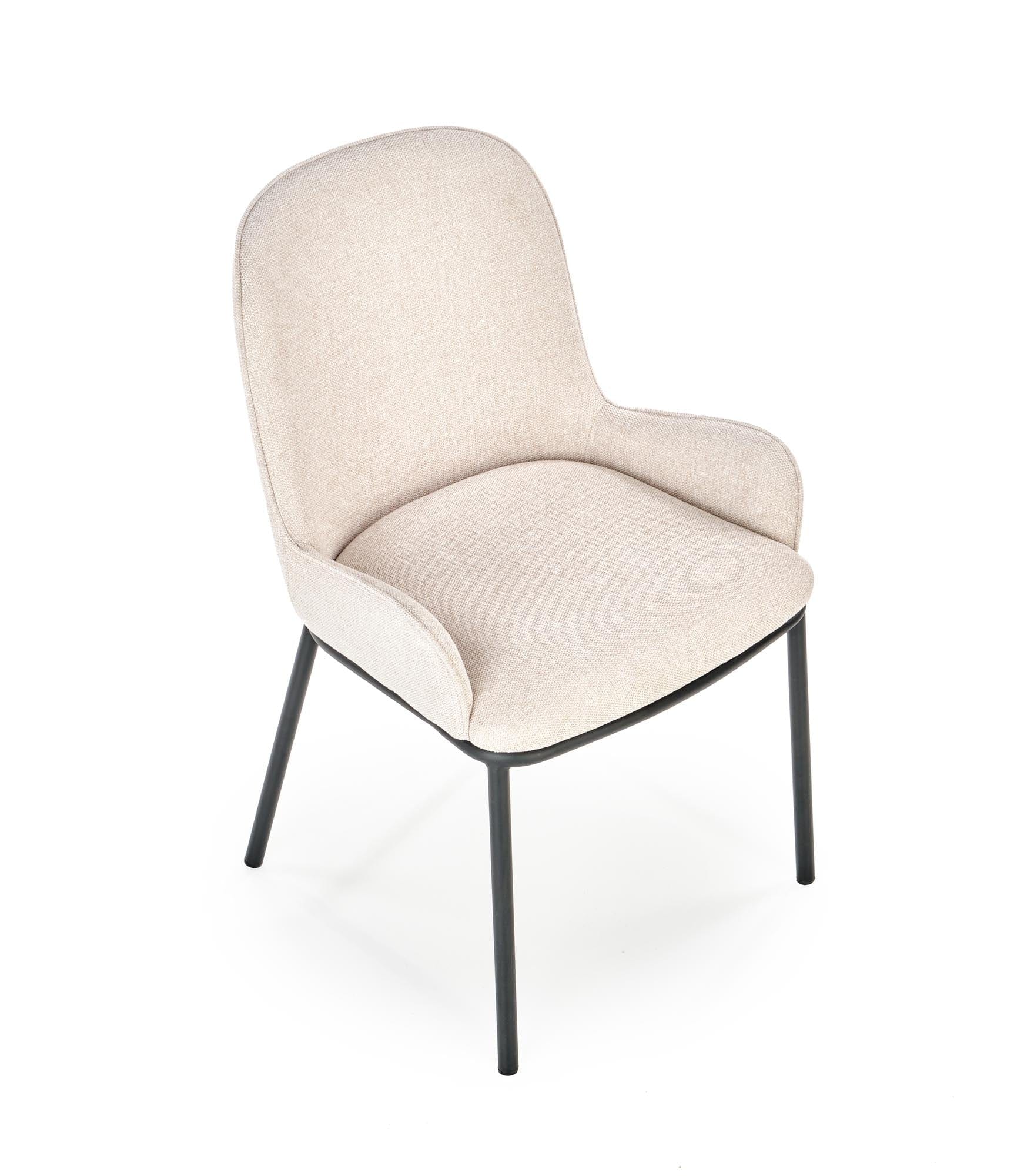Sedia da pranzo in tessuto Kai-481 Beige (2)