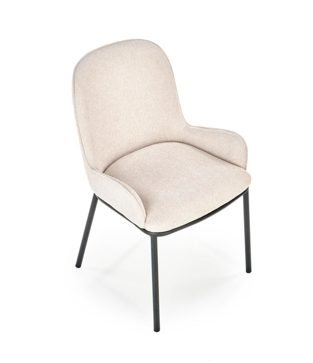 Sedia da pranzo in tessuto Kai-481 Beige (2)