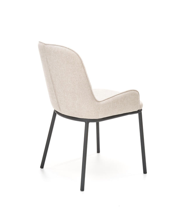 Sedia da pranzo in tessuto Kai-481 Beige (4)