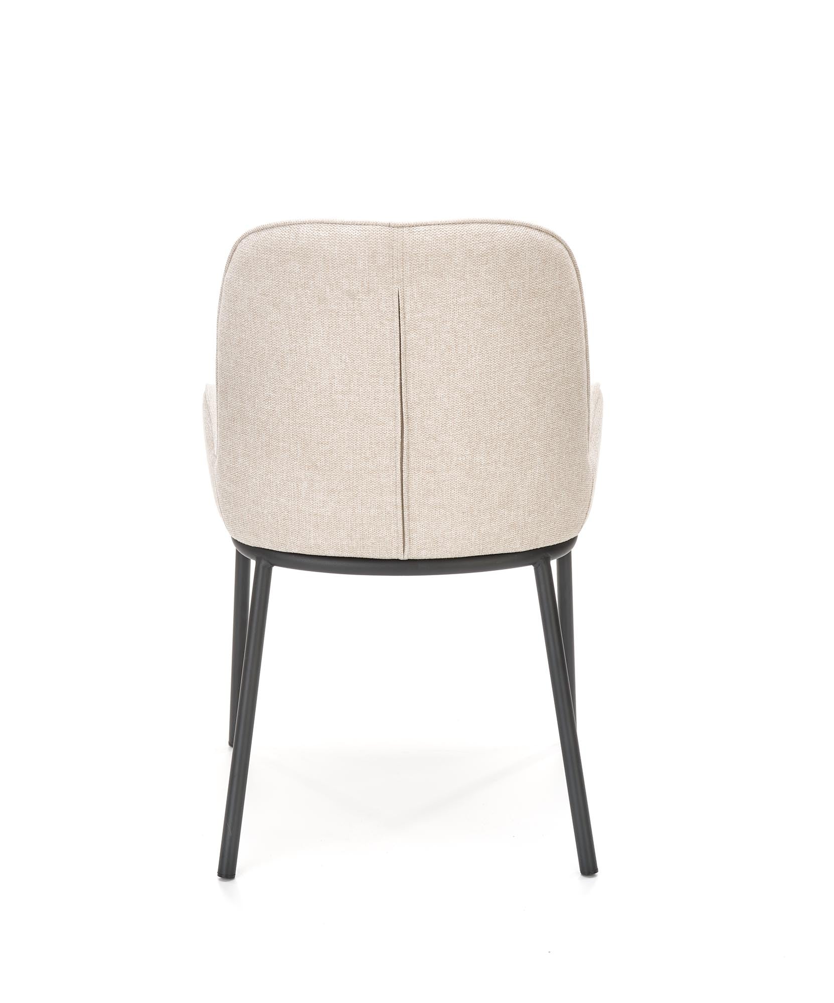 Sedia da pranzo in tessuto Kai-481 Beige (5)