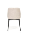 Sedia da pranzo in tessuto Kai-481 Beige (5)