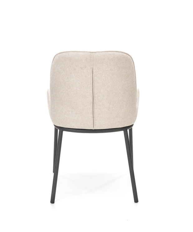 Sedia da pranzo in tessuto Kai-481 Beige (5)