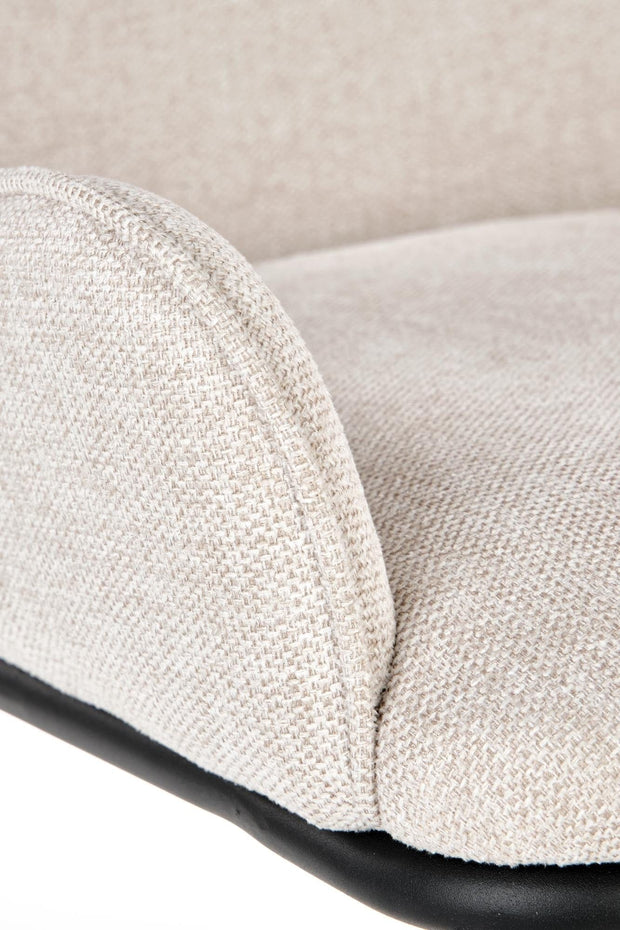 Sedia da pranzo in tessuto Kai-481 Beige (7)