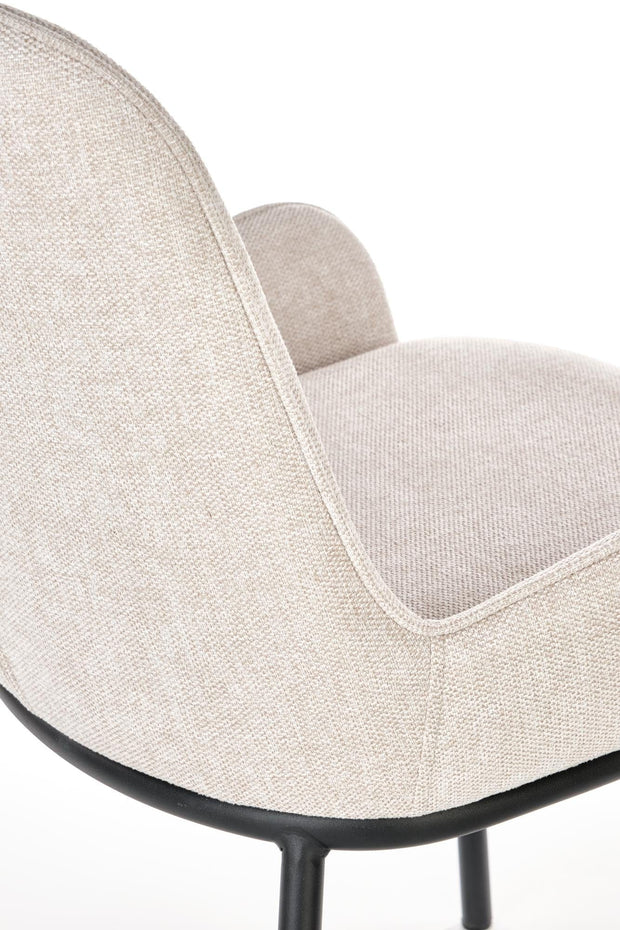 Sedia da pranzo in tessuto Kai-481 Beige (9)