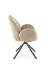 Sedia da pranzo in tessuto Kai-498 Beige (9)