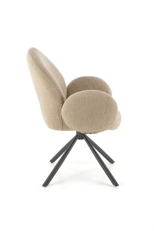 Sedia da pranzo in tessuto Kai-498 Beige (9)