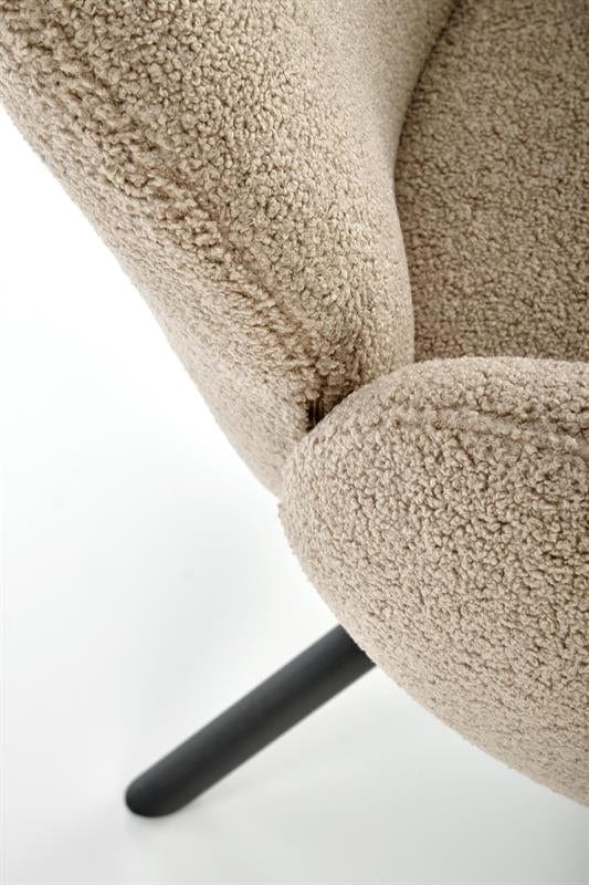 Sedia da pranzo in tessuto Kai-498 Beige (11)