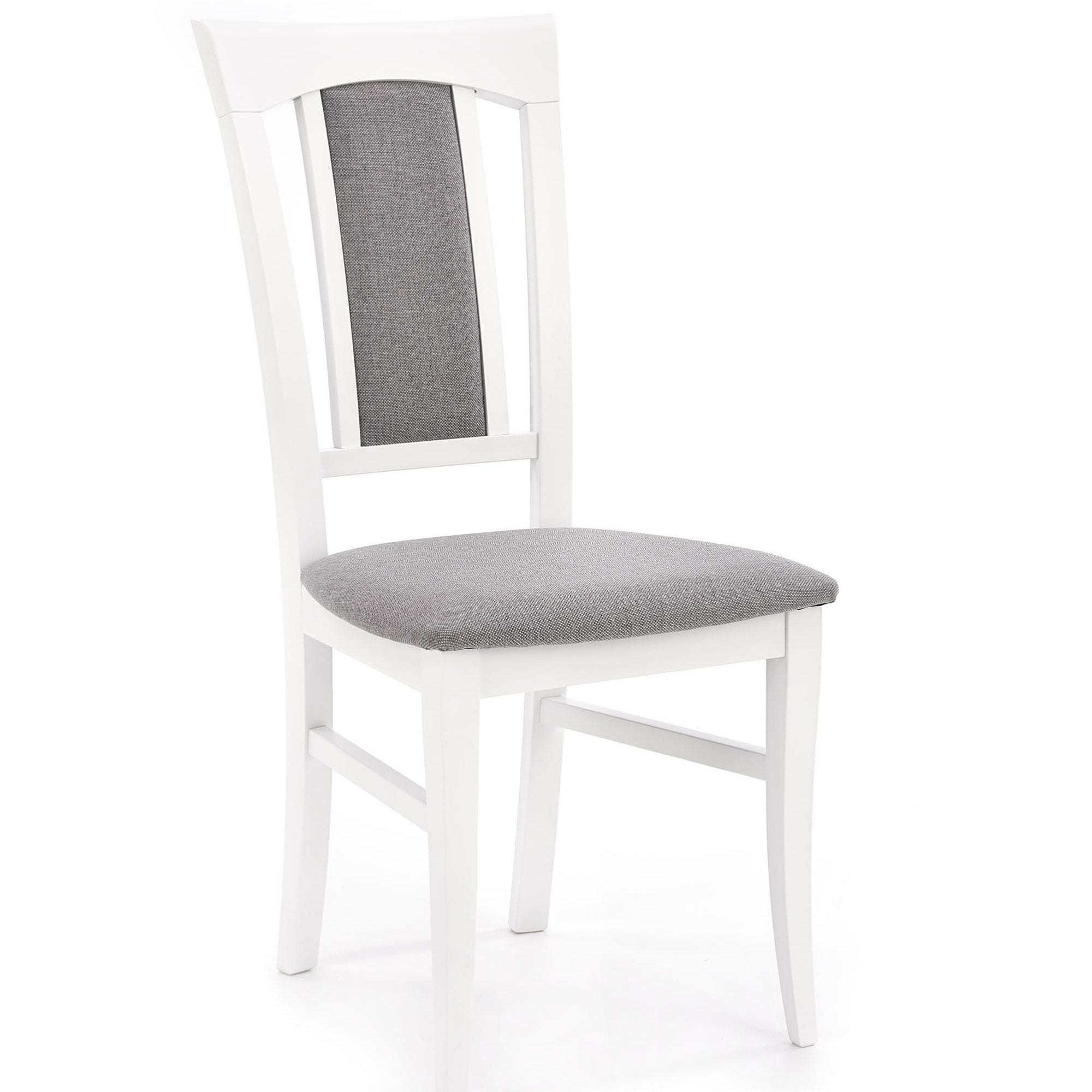Sedia da pranzo in tessuto Korinne Grigio