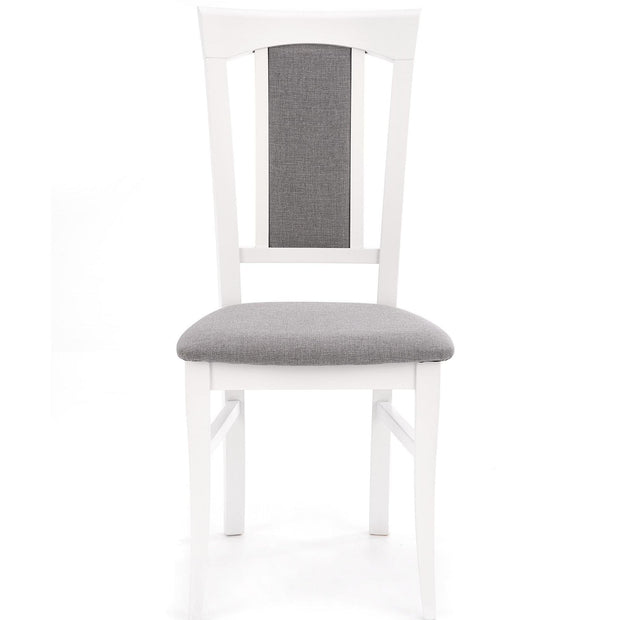 Sedia da pranzo in tessuto Korinne Grigio (3)