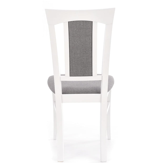 Sedia da pranzo in tessuto Korinne Grigio (4)